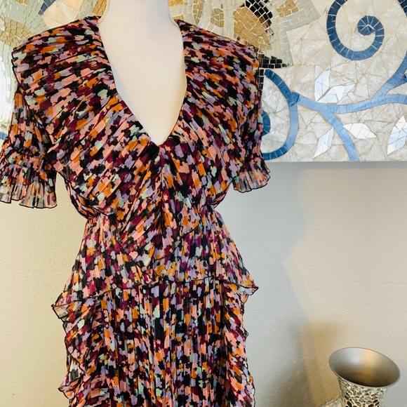 Floral Ruffle Sheer Dress - Picture 4 of 4